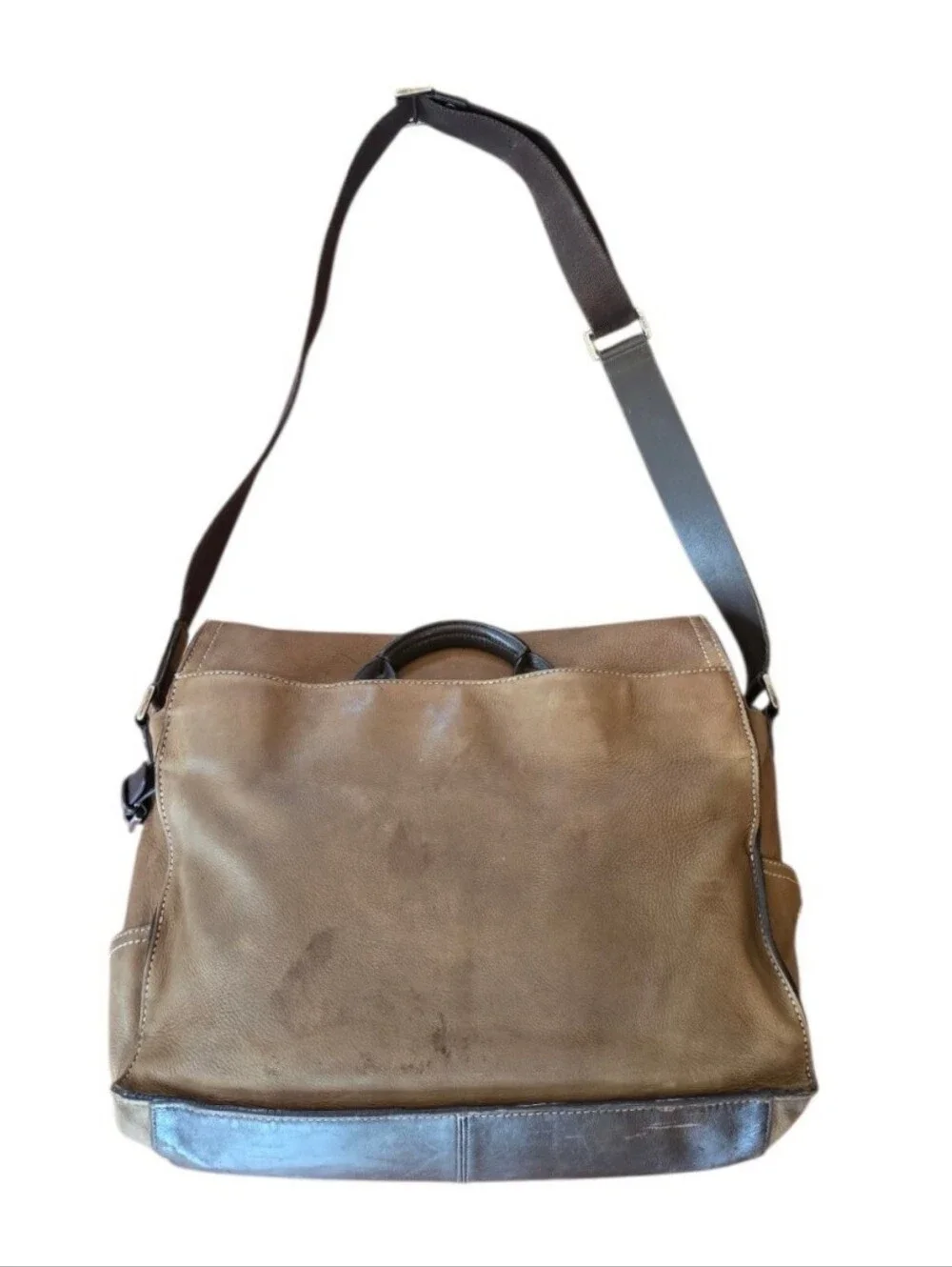 Coach Vintage Brown Leather Messenger Bag Briefcase